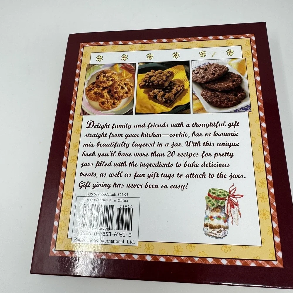 Gifts From A Jar Cookies‎ Brownies & Bars Cookbook Publications Intl HC 2003
